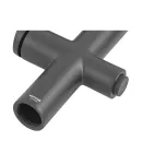 Змішувач для кухні MIXXUS PREMIUM DERBY 021 NUT BLACK REFL.BLACK із гнучким виливом та виходом для питної води — фото 4