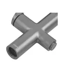 Змішувач для кухні MIXXUS PREMIUM DERBY 021 NUT GRAPHITE REFL.BLACK із гнучким виливом та виходом для питної води — фото 6