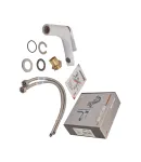 Смеситель для умывальника MIXXUS PREMIUM DERBY 001 NUT WHITE-CHROME, белый матовый/хром — фото 3