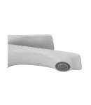 Смеситель для умывальника MIXXUS PREMIUM DERBY 001 NUT WHITE-CHROME, белый матовый/хром — фото 4