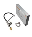 Смеситель для кухни MIXXUS PREMIUM ROSSI 017, графитовый с чёрным гибким изливом — фото 8