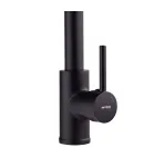Кухонный смеситель MIXXUS PREMIUM SPRING 017 BLACK с гибким изливом, чёрный матовый — фото 2