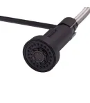 Кухонный смеситель MIXXUS PREMIUM SPRING 017 BLACK с гибким изливом, чёрный матовый — фото 4