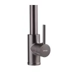 Кухонный смеситель MIXXUS PREMIUM SPRING 017 GRAPHITE с гибким изливом, графит — фото 3