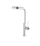 Кухонный смеситель MIXXUS PREMIUM HAMMER 014 с выдвижным изливом, хром — фото 6