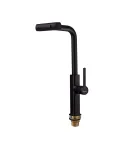 Кухонный смеситель MIXXUS PREMIUM HAMMER 014 BLACK с выдвижным изливом, чёрный матовый — фото 8