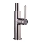 Змішувач для кухні MIXXUS PREMIUM HAMMER 014 GRAPHITE з висувним виливом, графіт — фото 9
