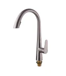 Смеситель для кухни MIXXUS PREMIUM WARTA 014 GRAPHITE с выдвижным изливом, графит — фото 5