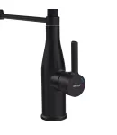 Змішувач для кухні MIXXUS PREMIUM SUMMER 017 BLACK REFL.BLACK з гнучким виливом, чорний — фото 6