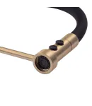 Смеситель для кухни MIXXUS PREMIUM SUMMER 017 BRUSHED GOLD REFL.BLACK с гибким изливом, матовое золото и чёрный — фото 4