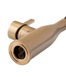 Смеситель для кухни MIXXUS PREMIUM SUMMER 017 BRUSHED GOLD REFL.BLACK с гибким изливом, матовое золото и чёрный — фото 5