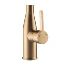 Смеситель для кухни MIXXUS PREMIUM SUMMER 017 BRUSHED GOLD REFL.BLACK с гибким изливом, матовое золото и чёрный — фото 8