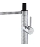 Смеситель для кухни MIXXUS PREMIUM OLIWER 017 REFL.BLACK с гибким изливом, хром и чёрный — фото 7