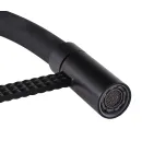 Смеситель для кухни MIXXUS PREMIUM OLIWER 017 BLACK REFL.BLACK с гибким чёрным изливом — фото 4