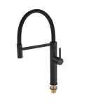 Смеситель для кухни MIXXUS PREMIUM OLIWER 017 BLACK REFL.BLACK с гибким чёрным изливом — фото 8