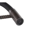 Смеситель для кухни MIXXUS PREMIUM OLIWER 017, графитовый корпус с чёрным гибким изливом — фото 7