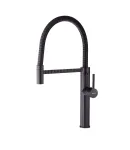 Смеситель для кухни MIXXUS PREMIUM SPARK 017 BLACK с поворотным изливом, чёрный матовый — фото 5