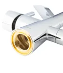 Змішувач для кухні MIXXUS PREMIUM MAGNET 021 REFL.BLACK, хром із чорним гнучким виливом, вихід для питної води — фото 4