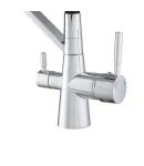 Змішувач для кухні MIXXUS PREMIUM MAGNET 021 REFL.BLACK, хром із чорним гнучким виливом, вихід для питної води — фото 8