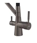 Змішувач для кухні MIXXUS PREMIUM MAGNET 021 GRAPHITE REFL.BLACK, графіт із чорним гнучким виливом, вихід для питної — фото 2