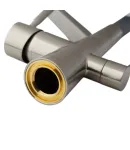 Змішувач для кухні MIXXUS PREMIUM MAGNET 021 SS COLOR REFL.GREY, нержавіюча сталь із сірим гнучким виливом, вихід — фото 5