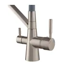 Змішувач для кухні MIXXUS PREMIUM MAGNET 021 SS COLOR REFL.GREY, нержавіюча сталь із сірим гнучким виливом, вихід — фото 8