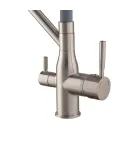 Змішувач для кухні MIXXUS PREMIUM GRAVITY 021 SS COLOR REFL.GREY, нержавіюча сталь із сірим гнучким виливом, вихід — фото 6