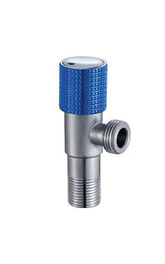 Кран для підключення сантехприладів MIXXUS VAL-08-1/2x1/2 з нерж. сталі SUS304 (Колір синій) (MI7097)