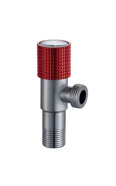 Кран для підключення сантехприладів MIXXUS VAL-09-1/2x1/2 з нерж. сталі SUS304 (Колір червоний) (MI7098)
