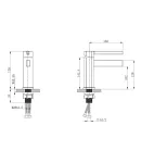 Змішувач для умивальника MIXXUS BOND, хром, цинковий сплав — фото 2