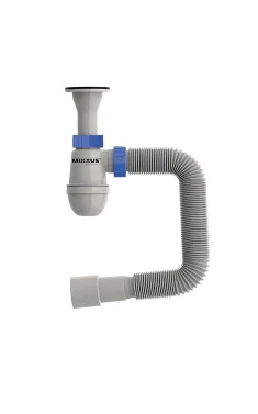 Сифон для умивальника MIXXUS SU-09-A 1 1/4″x32 з литим випуском (MI8189)