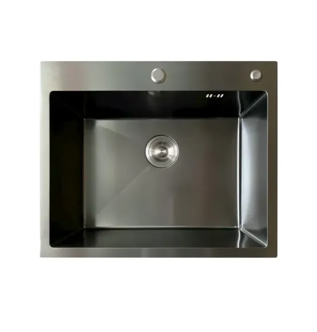 Мойка из нерж. стали MIXXUS MH5843 MICRO DECOR GRAPHITE (3.0/0.8) (цвет графит) (MI8217) фото - 1