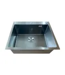 Кухонная мойка MIXXUS MH6050 MICRO DECOR BLACK из нержавеющей стали, цвет черный матовый, 3.0/0.8 — фото 3