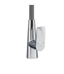 Змішувач для кухні MIXXUS PREMIUM MATIS 011-T NUT REFL.GRAY, хром і сірий силіконовий вилив — фото 4