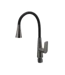 Кухонний змішувач MIXXUS PREMIUM MATIS 011-T NUT GRAPHITE REFL.BLACK з гнучким силіконовим виливом, графіт і чорний — фото 7