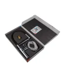 Смеситель для кухни MIXXUS PREMIUM PULL 017 REFL.BLACK, хром и чёрный силиконовый излив — фото 3