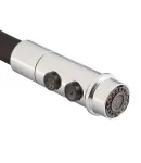Смеситель для кухни MIXXUS PREMIUM PULL 017 REFL.BLACK, хром и чёрный силиконовый излив — фото 6