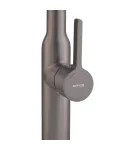 Смеситель для кухни MIXXUS PREMIUM PULL 017 GRAPHITE REFL.BLACK с гибким силиконовым изливом, графит и чёрный — фото 7