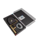 Смеситель для кухни MIXXUS PREMIUM PULL 017 BRUSHED GOLD REFL.BLACK с гибким силиконовым изливом, матовое золото и — фото 3