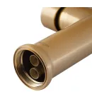 Смеситель для кухни MIXXUS PREMIUM PULL 017 BRUSHED GOLD REFL.BLACK с гибким силиконовым изливом, матовое золото и — фото 6