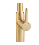 Смеситель для кухни MIXXUS PREMIUM PULL 017 BRUSHED GOLD REFL.BLACK с гибким силиконовым изливом, матовое золото и — фото 8