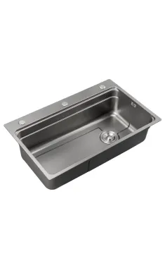 Мийка з нерж. сталі MIXXUS MS7546-SET-01 MICRO DECOR GRAPHITE (3.0/0.8) комплект (колір графіт) (MI8390)