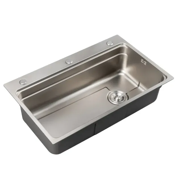 Мийка з нерж. сталі MIXXUS MS7546-SET-01 MICRO DECOR SS COLOR (3.0/0.8) комплект (колір нержавійка) (MI8391) фото - 1