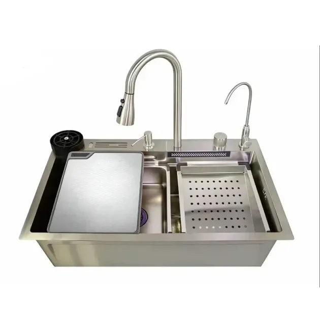 Мойка Workstation MIXXUS MH7546-SET-08 DECOR SS COLOR со встроенным смесителем фото - 1