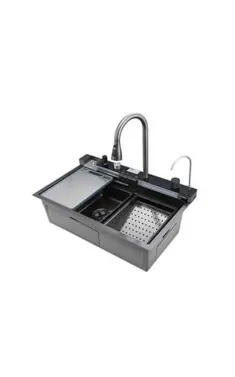 Мойка Workstation MIXXUS MH7546-SET-06 DECOR GRAPHITE со встроенным смесителем