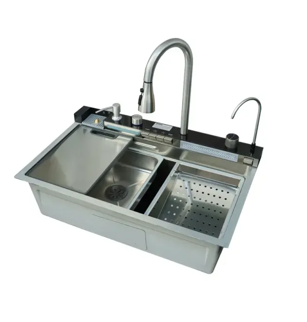 Мойка Workstation MIXXUS MH7546-SET-06 DECOR SS COLOR со встроенным смесителем фото - 1