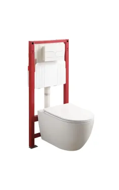 Комплект: MIXXUS PREMIUM ELLIPSE-SET-2101 Унітаз система змиву TORNADO 3.0+ Інсталяція KOER KT-0404 + панель KT-0604-03 WHITE (MP6667)