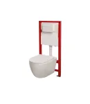 Комплект: MIXXUS PREMIUM ELLIPSE-SET-2101 Унітаз система змиву TORNADO 3.0+ Інсталяція KOER KT-0404 + панель KT-0604-03 WHITE (MP6667) фото - 15