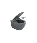 Комплект: MIXXUS PREMIUM ELLIPSE-SET-2101 GRAY Унітаз система змиву TORNADO 3.0+ Інсталяція KOER KT-0404 + панель KT-0604-07 GUN GRAY (MP6668) фото - 8