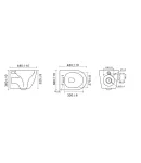 Комплект: MIXXUS PREMIUM BEVEL-SET-2101 BLACK Унітаз система змиву TORNADO 1.0+ Інсталяція KOER KT-0404 + панель KT-0604-05 BLACK MAT (MP6669) фото - 16